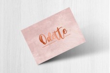 Roze met koper Roze met koper